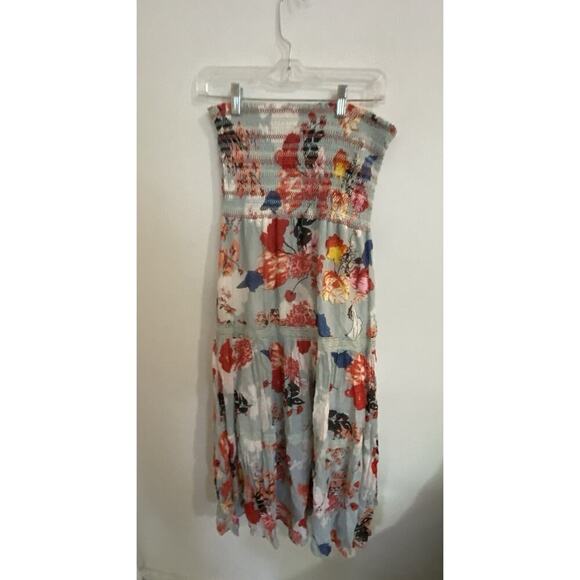 Magazine Dress Floral Strapless Sundress Size M - Picture 1 of 4